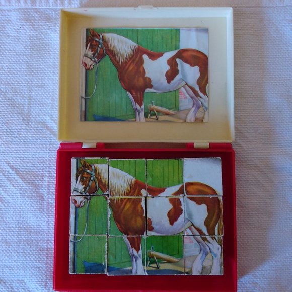 Vintage Hermann Eichhorn 12 Block Animal Puzzles - Picture 1 of 8